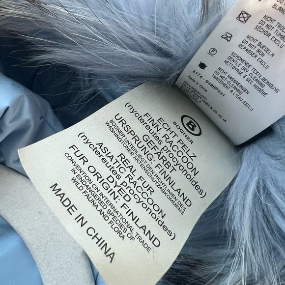 Bogner Blue Jacket with Fur Detail - Picture 8 of 9